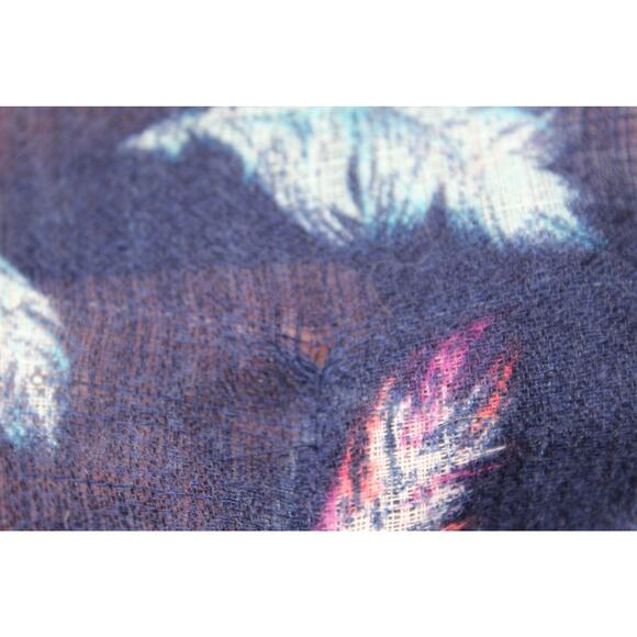 Lane Bryant Sheer Feather Print Open Front Kimono Cardigan Wrap - Picture 5 of 10